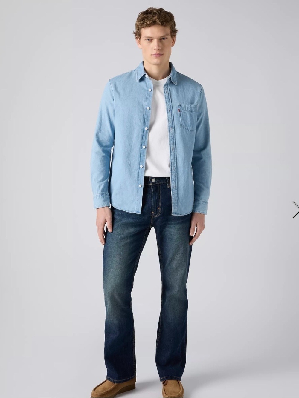 Levis Dark Blue 527 Slim Bootcut Jeans